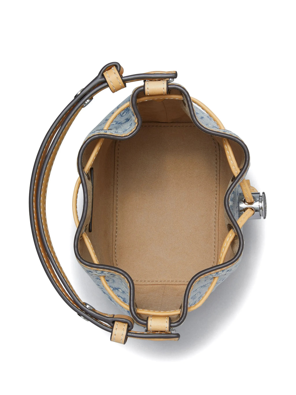 TORY BURCH - Women T Monogram Denim Mini Bucket Bag