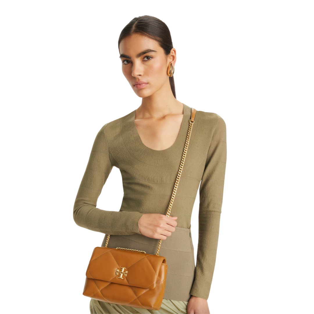 Tory Burch Kira Diamond Quilt Small Convertible Shoulder Bag