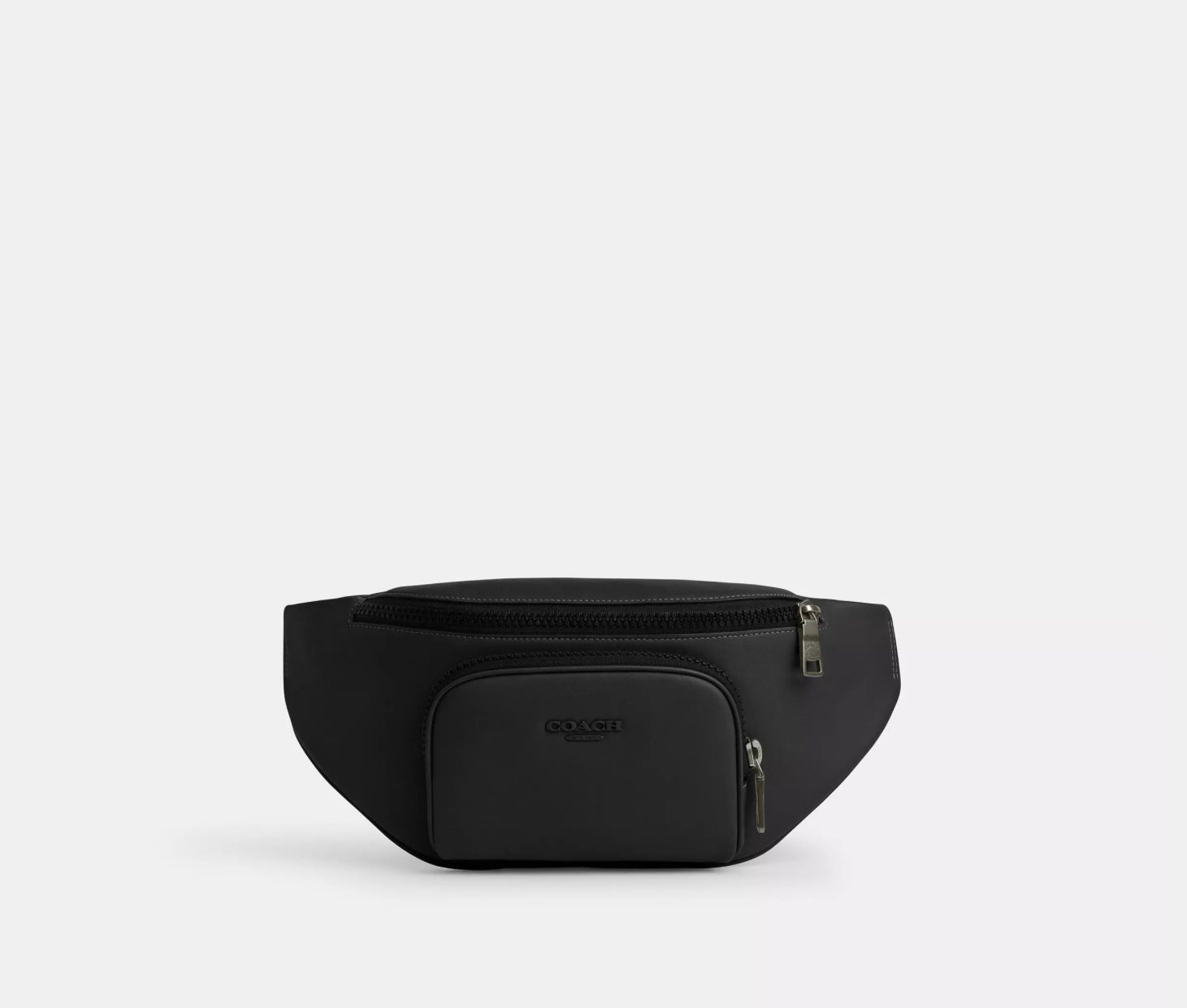 NWT Coach Men’s Leather Racer Belt Bag In Black