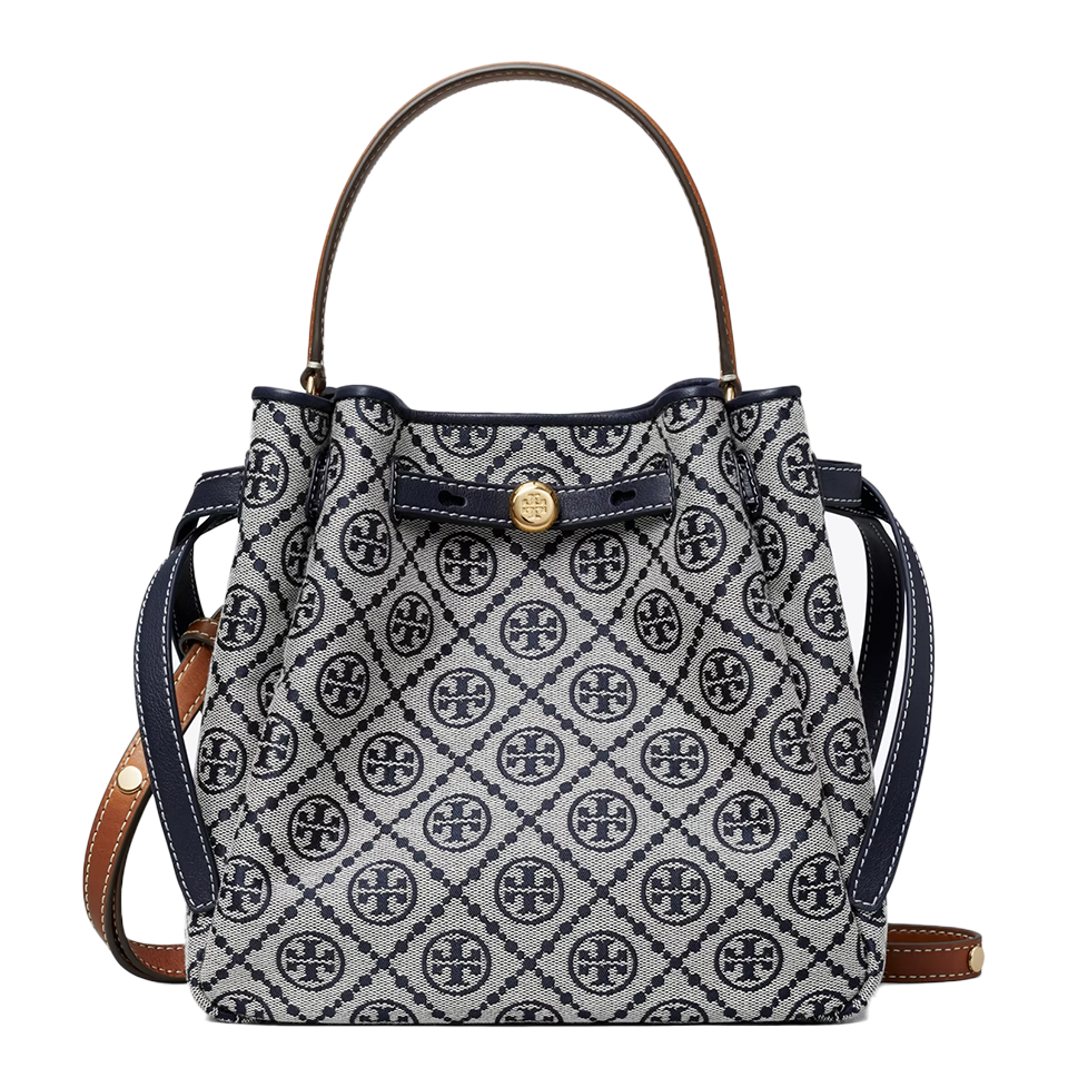 Tory Burch Women's T Monogam Romy Bucket Bag