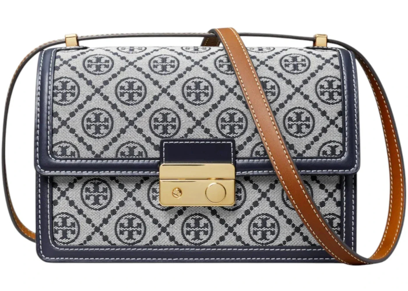 Tory Burch T Monogram Shoulder Bag Tory Navy