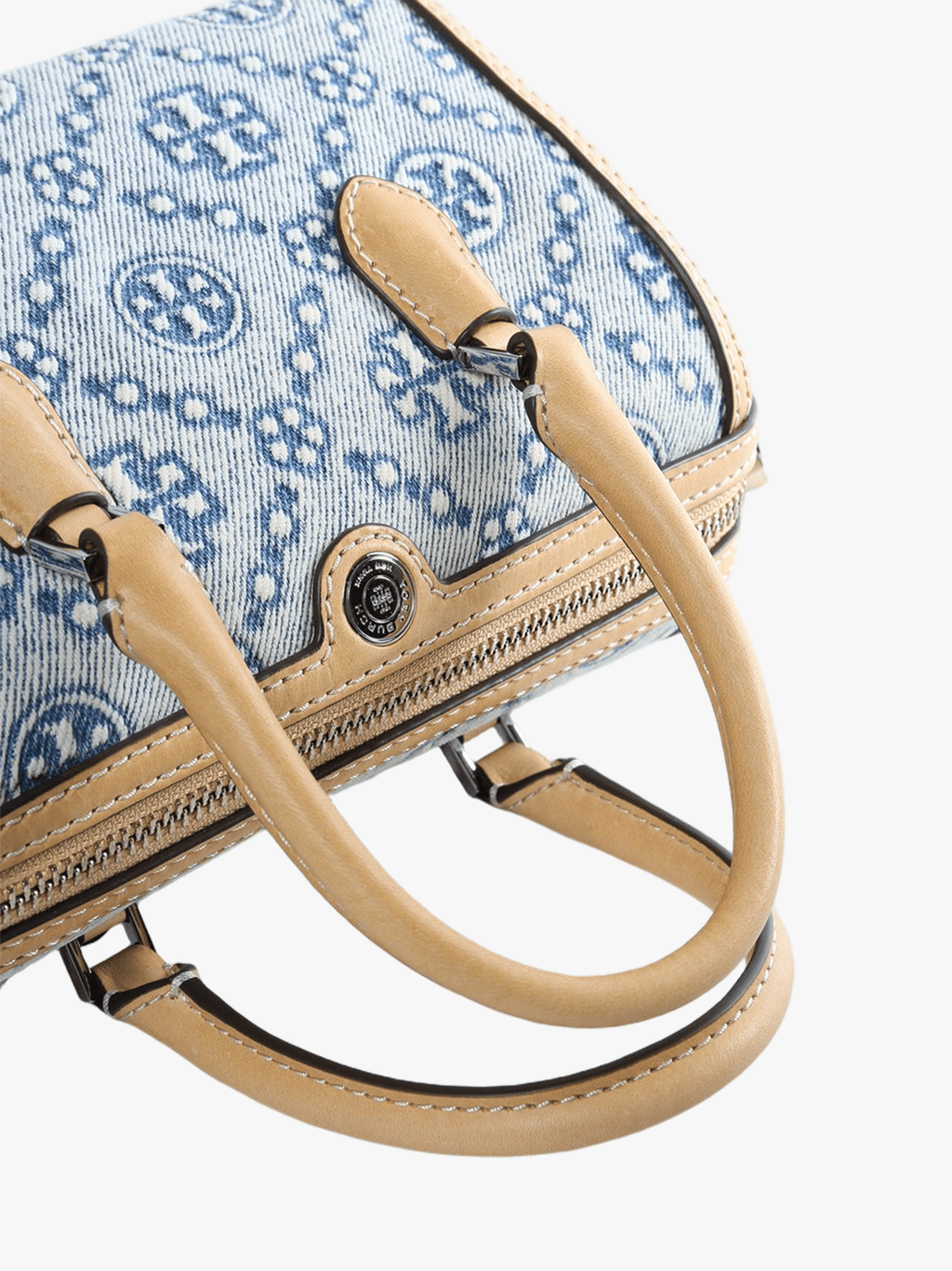 TORY BURCH - Women T Monogram Leather Petite Barrel Bag