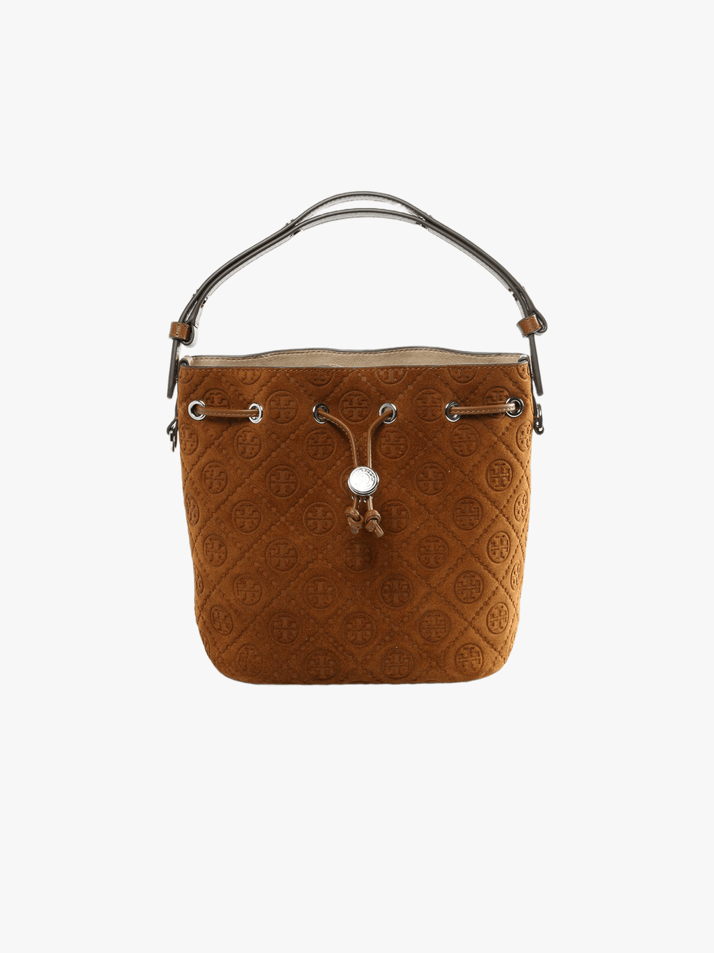 TORY BURCH - Women T Monogram Suede Bucket Bag