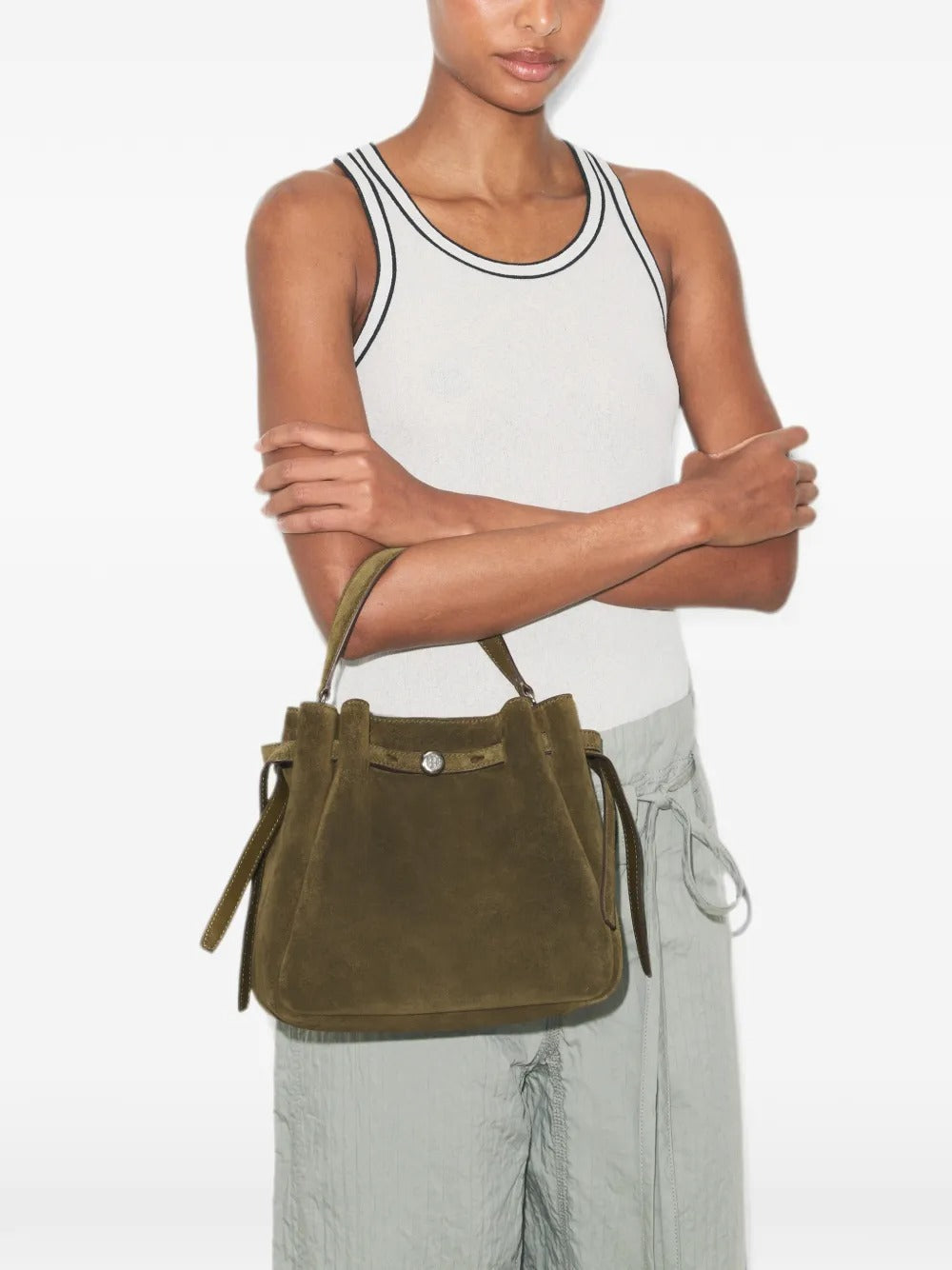 TORY BURCH - Women Romy Suede Bucket Bag