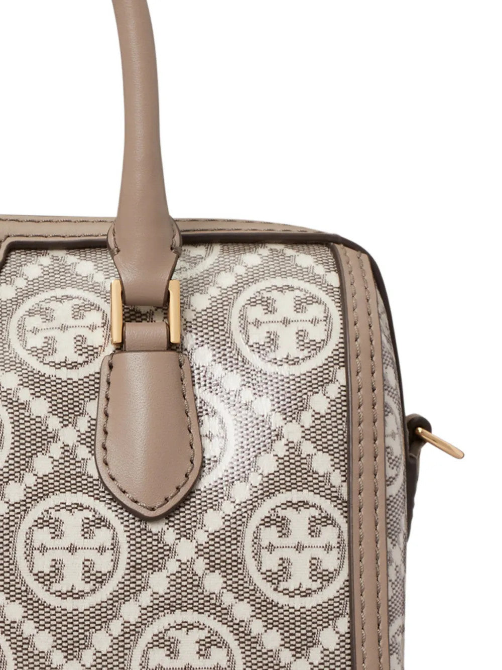 TORY BURCH - Women T Monogram Coated Jacquard Petite Barrel Bag