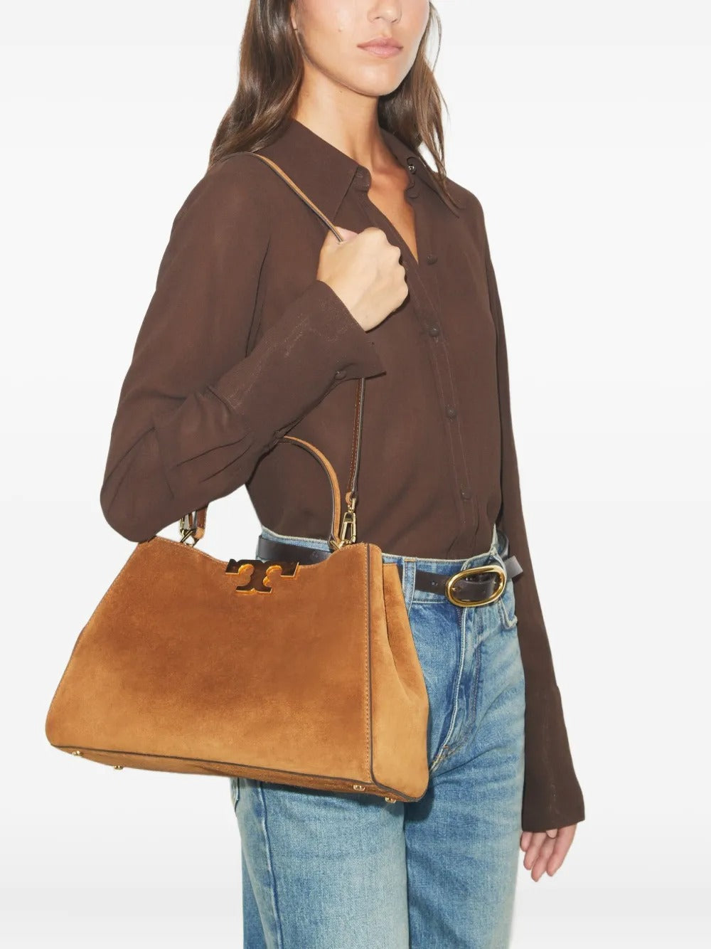 TORY BURCH - Women Eleanor Suede Satchel