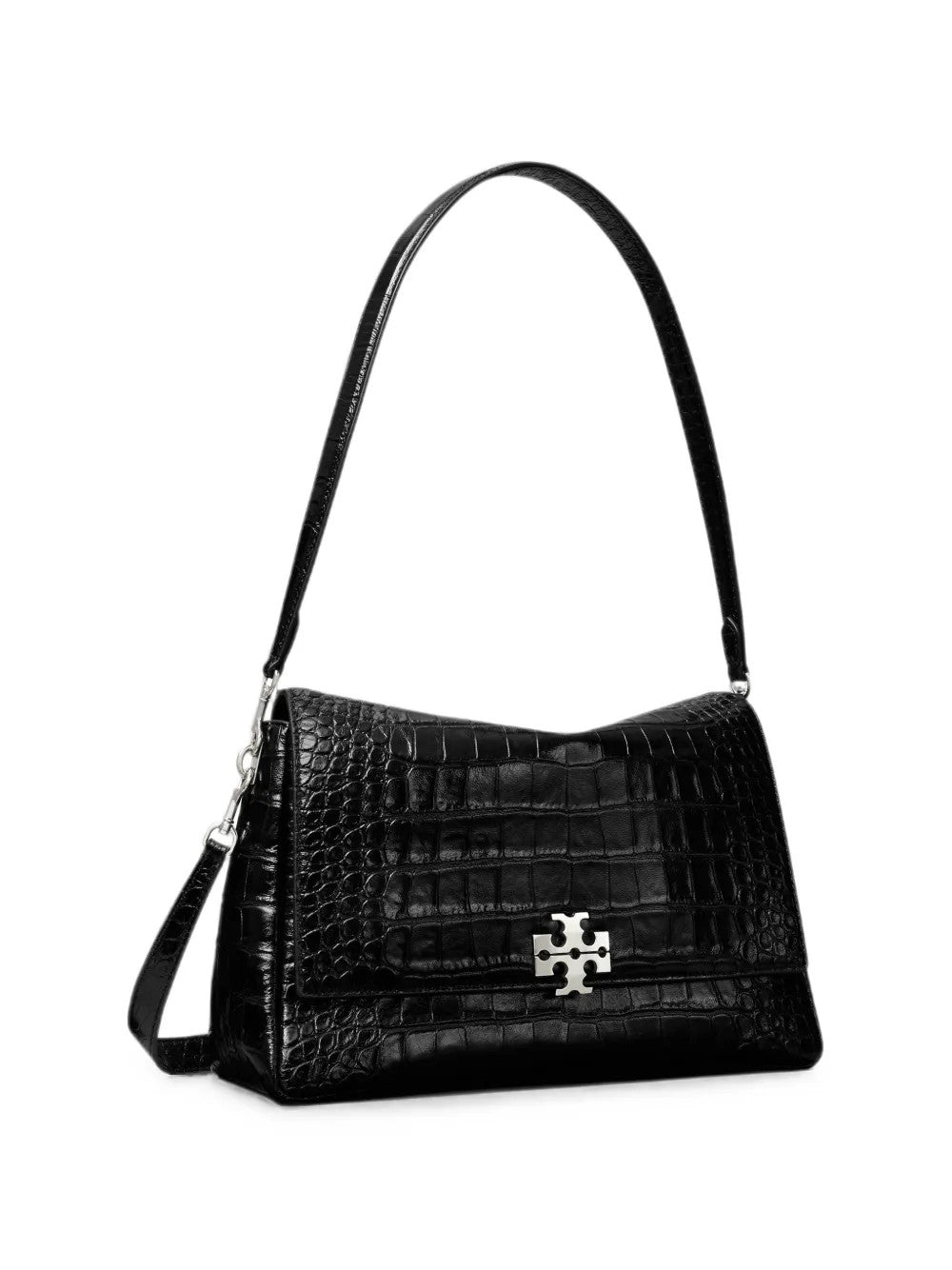 TORY BURCH - Women Charlie Embossed Croc Shoulder Bag